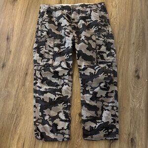 Men's Levi Grey Camouflage Cargo Pants